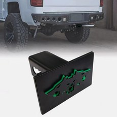 사이버트럭용 메탈 사이버 비스트 트레일러 히치 커버 5.1cm2인치 견인 후면 리시버 플러그 SUV 픽업 트럭 176465, 사이버트럭용 메탈 사이버 비스트 트레일러 히치 커버 5