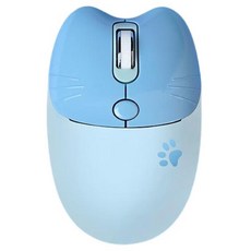 MOFII 고양이 모양 듀얼 모드 무선 마우스, 블루, M3DM