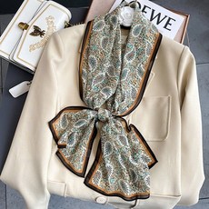 가을 실크 긴 화려한 스카프 멀티카멜 여성 롱 사각1(개) 5441 EA