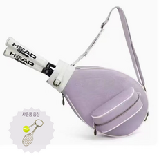 테니스 가방 배드민턴 라켓 백팩, 연보라, 1개