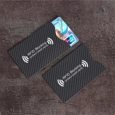 RFID 신용카드 보호기 차단 카드 소지자 슬리브 스킨 케이스 커버 은행 신분 도용 방지, 05 2pcs A
