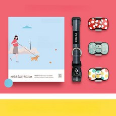 반려견 GPS 위치추적기 목걸이 강아지 분실방지 펫, 없음, 2세대 귀여운 버전+3개 표면 케이스+목걸이