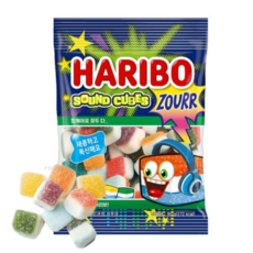 하리보 사운드큐브 사우어 젤리, 80g, 3개