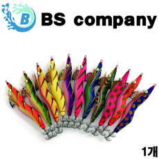 BS 스퀴드토이 메이플에기 오동목 에기 하드베이트 무늬오징어, 1개, 3.5호 노말타입 (3~3.5초) 9번-PKRD