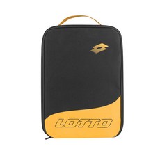LOTTO 輕量多用途鞋袋 手提袋, 黑/向日黃, 1個