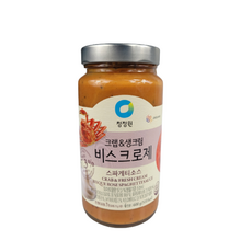 청정원 크랩&생크림 비스크로제 스파게티소스, 600g, 7개