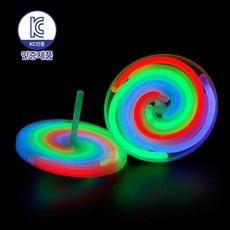 로앤제이 야광봉 야광 소품 스틱 팔찌 클럽 콘서트 축제 할로윈 파티용품, 1개, 팽이