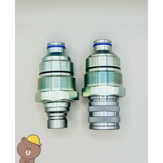 山貓油壓快速接頭 怪手鏟土機挖土機液壓接頭, 1個, 山貓用油壓快速接頭-整組