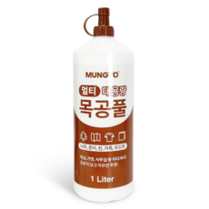 목공용 접착제 강력 투명 수작업용 다용도 접착제 수리용 1리터 공예용 문구용 학용품 친환경 학교용