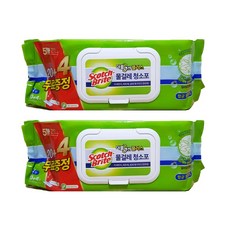 3M 스카치브라이트 물걸레 청소포 더블액션 대형 x 2개, 1세트