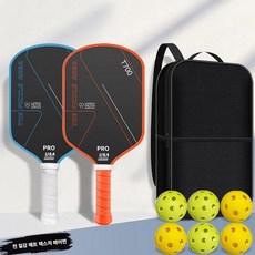 현킷 피클볼라켓세트 피클볼라켓 피클볼 피클볼패들, T700 이중 블루오렌지 6개