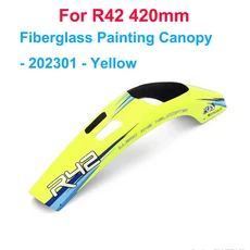 ALZRC DIY R42 FBL 키트 RC 헬리콥터 교체 부품 R42 스와시 플레이트 수평 마운트 R42 테일 벨트 텐션 링, 07 Yellow Canopy
