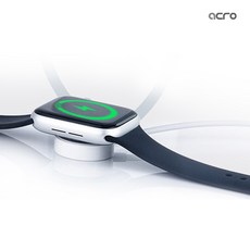 아크로 애플워치 무선 고속충전기 휴대용 스마트워치 충전기, USB타입