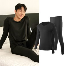 히트모어 남성용 피치 기모 내복 보온 발열 내의 상하의 세트