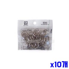 더채움 튼튼한 실버 카드링 15개 15mm x10개 책철 쇠링, 1개, 1cm