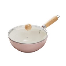 콜콜러브 인덕션 겸용 긴 손잡이 프라이팬 세라믹 논스틱 냄비 세트, 1개, 24cm 1개, 24cm