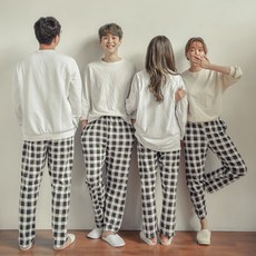 코코드림 커플용 에브리바디 체크바지 파자마 HX105