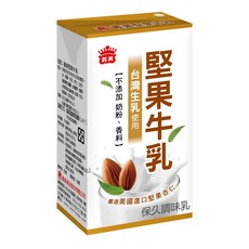 義美 堅果牛乳 台灣生產 不添加奶粉、香料, 2個裝, 125ml