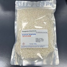Sodium alginate 알긴산나트륨 (알갱이-pellet) 100G 실험실습용 공업용, 1개, 100ml
