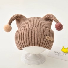 삐에로 니트모자 아기 겨울 돌선물 유아 방한 신생아 어린이집 크리스마스