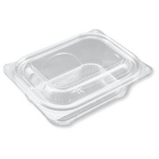 버디팩 PET 투명 사각 반찬 샐러드 용기 650ml, 100세트, 1개