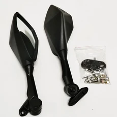 스즈키 하야부사 GSXR 600 750 1000 1999-2013 2x 블랙 후방카메라보기 사이드 미러 구멍 거리 46.8mm, 01 검정색