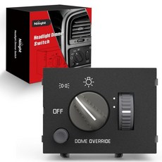 Nilight 헤드라이트 디머 스위치 1999 2000 2001 2002 Subern Tahoe GMC Sierra 1500 2500 쉐보레 실버라도 3500 및 노란색 LED, Chevy/GMC CK 1995-1999