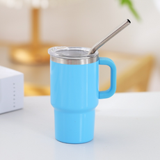 미니텀블러 스텐 보온보냉 캠핑용 소주잔 90ml, 1개, 블루