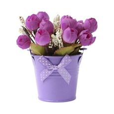 미니 장미 조화 화분 (퍼플) DK64+글로벌커머스랩Shop, 빠른배송