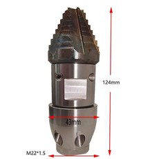 하수구노즐 3/8 내경 오거 분사기 드릴 하수구 강력한 뒤쪽 압력, H. 0.9kg M27 와이어, H. 0.9kg M27 와이어