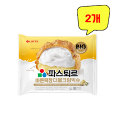 롯데 파스퇴르 바른목장 더블크림 빅슈, 2개, 120g
