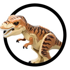 빅사이즈 공룡 티라노사우르스 3종 호환블록 브릭미니피규어 수집/장식/전시용 키덜트아이템, 1개, TREX01. 티라노사우르스(베이지)