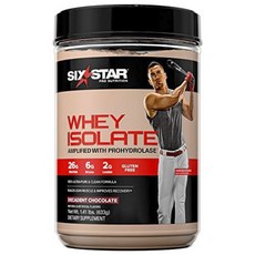 SIX STAR NUTRITION 專業乳清分離蛋白頹廢巧克力, 633g, 1個