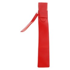 PU 가죽 방수 드럼 스틱 가방 보호대 휴대용 드럼 스틱 보관 주머니, 빨간색