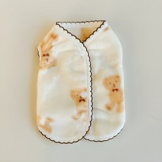 Coco studio 狗狗Allubebe荷葉邊睡眠背心, 1個, 象牙白