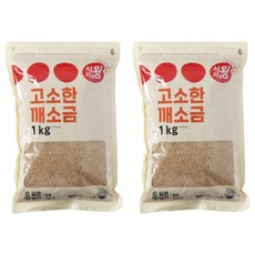 식자재왕 고소한 깨소금, 1kg, 2개