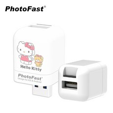 PhotoFast Hello Kitty 手機自動備份方塊 蘋果安卓雙系統適用, 1個, 公仔款