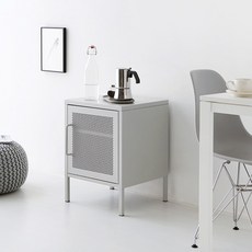 마켓비 HOLZ 캐비넷 협탁 420590, 라이트그레이  8269.5072, 1개