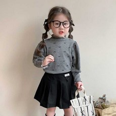 兒童保暖打底上衣 女小童長袖T恤 寶寶德絨打底衫 冬裝小女孩保暖上衣