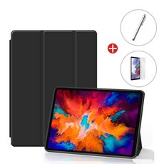 레노버 샤오신패드11 2025년 케이스 커버 (터치펜/필름), 블랙, 1개