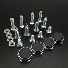 차량용 번호판 볼트 나사 세트 녹방지 고정 키트 자동차 번호판 고정 나사 부품 호환, 도요타