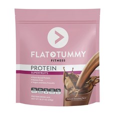 Flattomy 蛋白質超級水果巧克力味, 518g, 1個