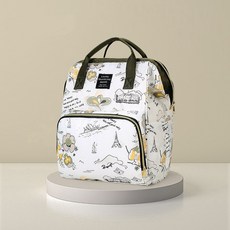 LIVING TRAVELING SHARE 多功能防水保溫後背包 韓系雙肩旅行電腦書包 尺寸40x25x16cm, A282巴黎印象