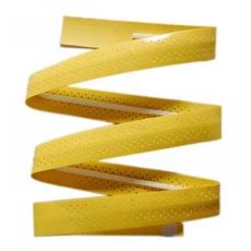 쿠쿠스토어 테니스 라켓 오버그립 미끄럼 방지 땀 테이프 흡수 랩 배드민턴 낚시 밴드 1 개, 06 YELLOW