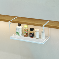 에비에르 무타공 주방선반 정리대 확장형 폭조절, 1개, 화이트