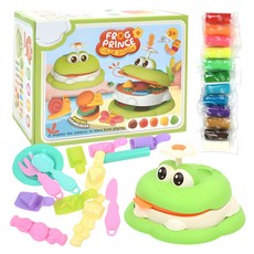 플레이 컬러 도우 클레이 세트, 개구리햄버거, 550g, 1세트