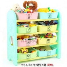 앤서룸 유아 정리함 4단 민트 펀4단정리함, 단품