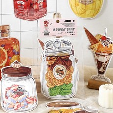 디저트 음료 엽서 15 장 팩 일러스트 커피 카드 편지 set 캔디 매 사탕 인테리어, 상세페이지 참조, 디저트 음료 엽서15장팩