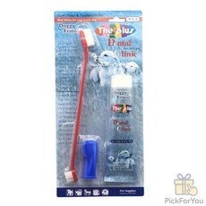 KC 더플러스 치약칫솔 세트 강아지칫솔치약
