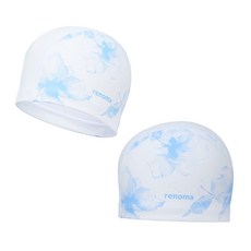 레노마스윔 성인 플라워 도트 그래픽 실리레이어 수영수모 RC2F711-WH IC, FREE, WH